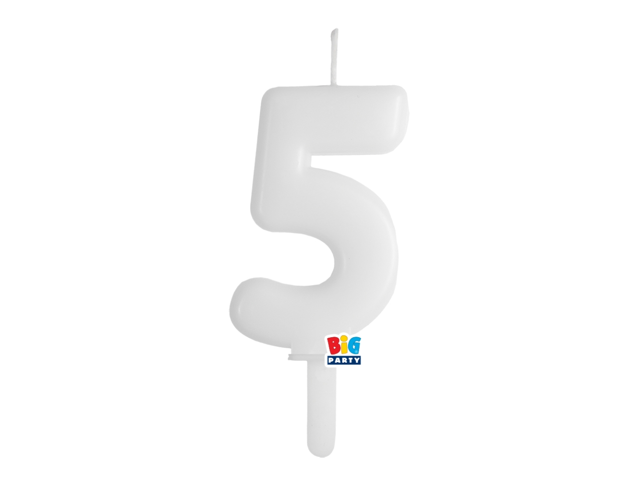 CANDELA NUM. 5 CERA TINY PLUMP BIANCO 7CM 76405