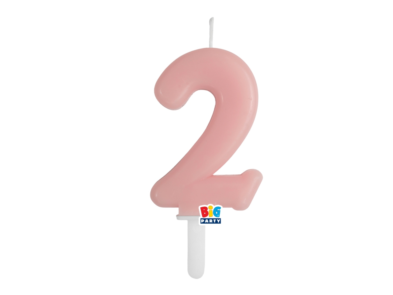 CANDELA NUM. 2 CERA TINY PLUMP ROSA BABY 7CM 76412