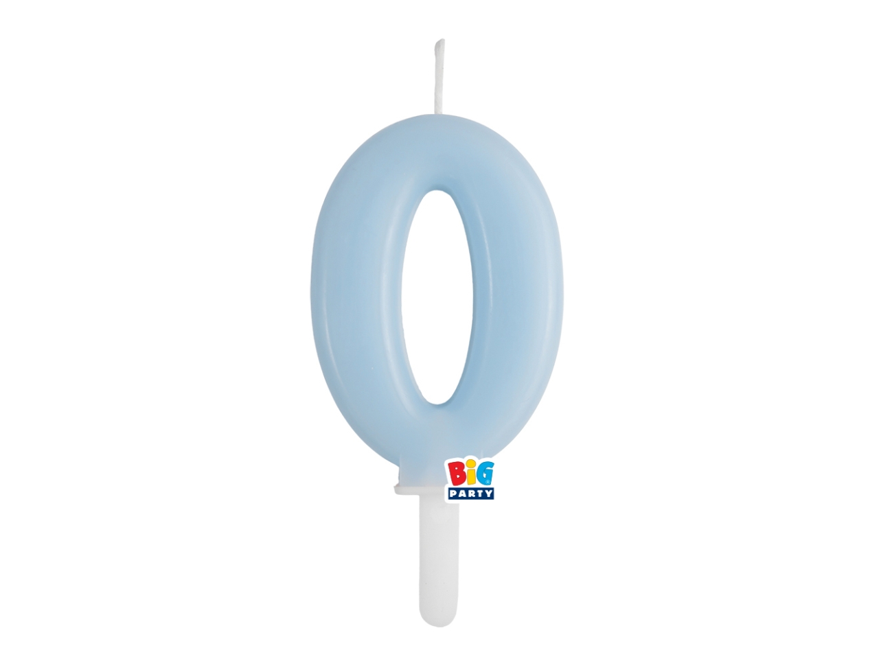 CANDELA NUM. 0 CERA TINY PLUMP CELESTE 7CM 76420