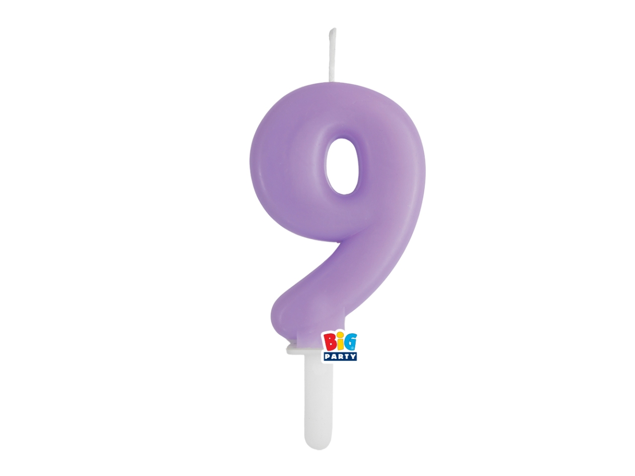CANDELA NUM. 9 CERA TINY PLUMP LILLA 7CM 76439