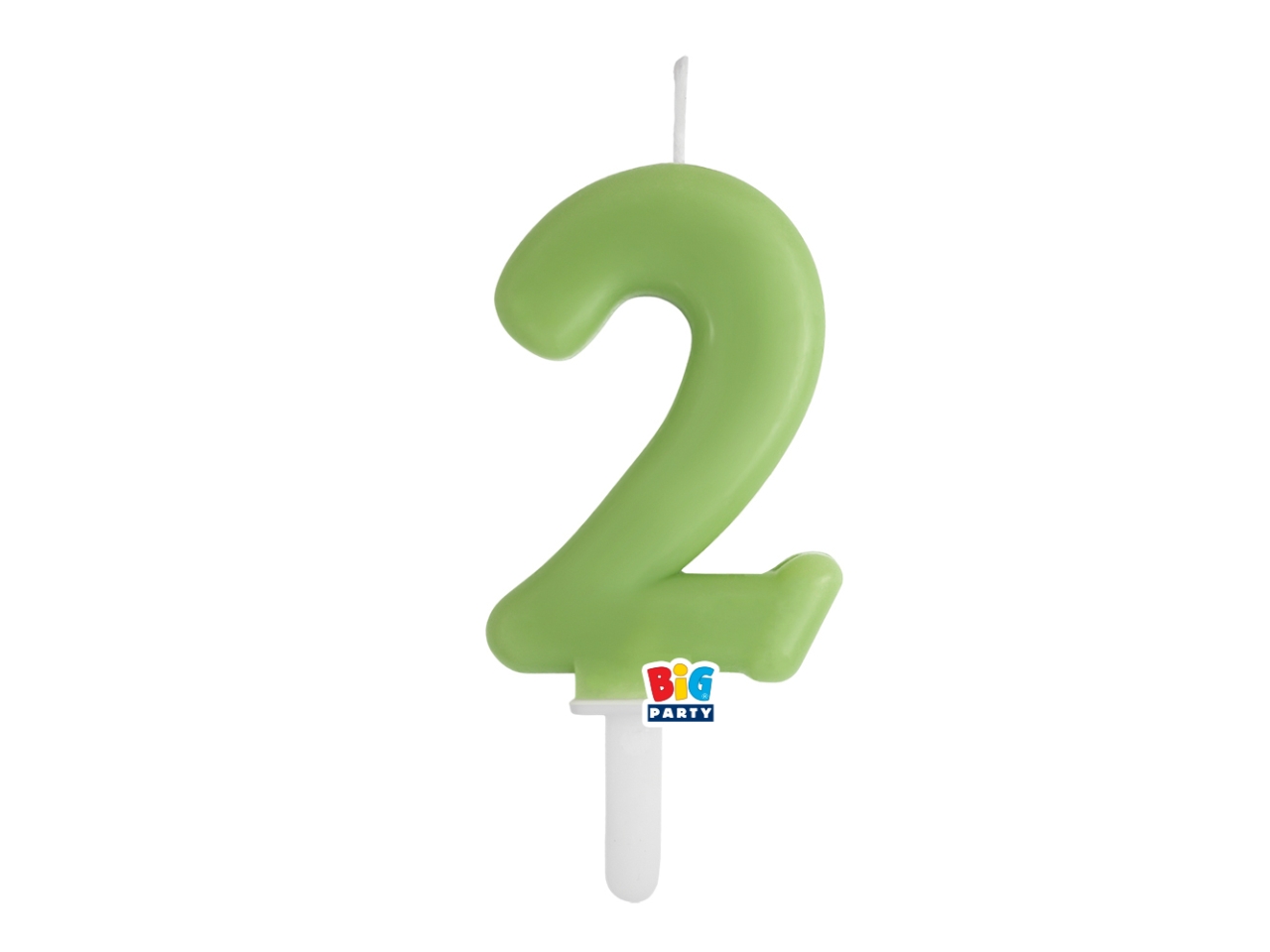 CANDELA NUM. 2 CERA TINY PLUMP VERDE OLI.7CM 76442