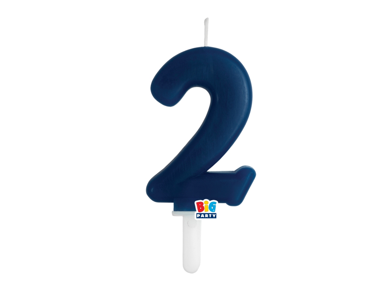 CANDELA NUM. 2 CERA TINY PLUMP BLU NAVY 7CM 76482