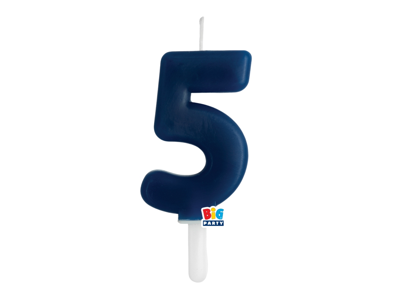 CANDELA NUM. 5 CERA TINY PLUMP BLU NAVY 7CM 76485