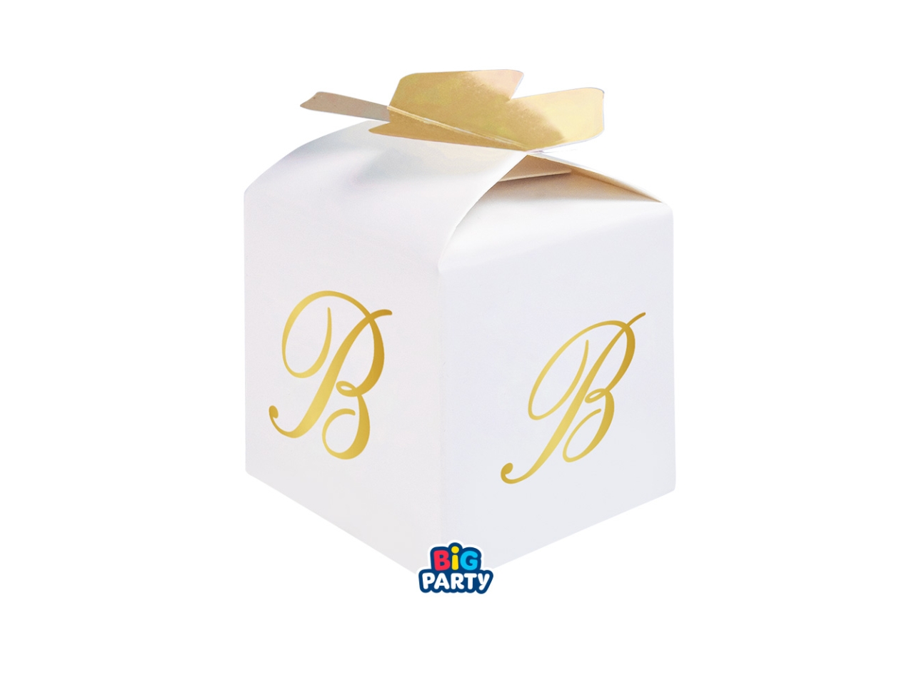 SCATOLE FIOCCO LETTERA B ORO SET 10PZ 76870 SCATOLE FIOCCO LETTERA B ORO SET 10PZ 76870