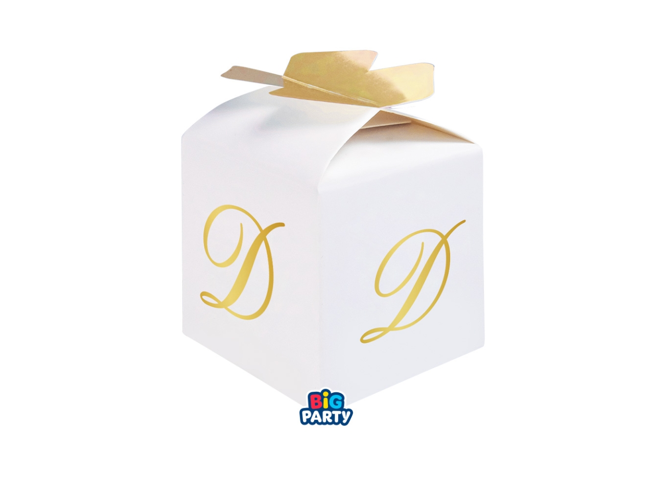 SCATOLE FIOCCO LETTERA D ORO SET 10PZ 76872 SCATOLE FIOCCO LETTERA D ORO SET 10PZ 76872