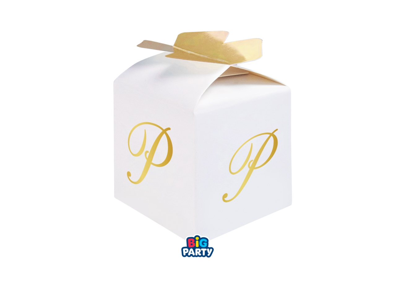 SCATOLE FIOCCO LETTERA P ORO SET 10PZ 76884 SCATOLE FIOCCO LETTERA P ORO SET 10PZ 76884