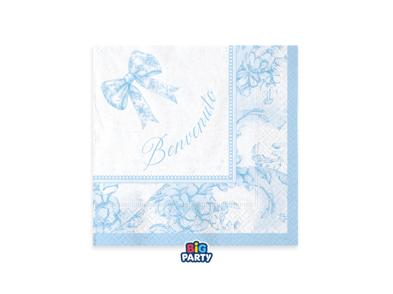 TOVAGLIOLI 25X25CM BENVENUTO FIOCCO DA 16PZ 77152 TOVAGLIOLI 25X25CM BENVENUTO FIOCCO DA 16PZ 77152