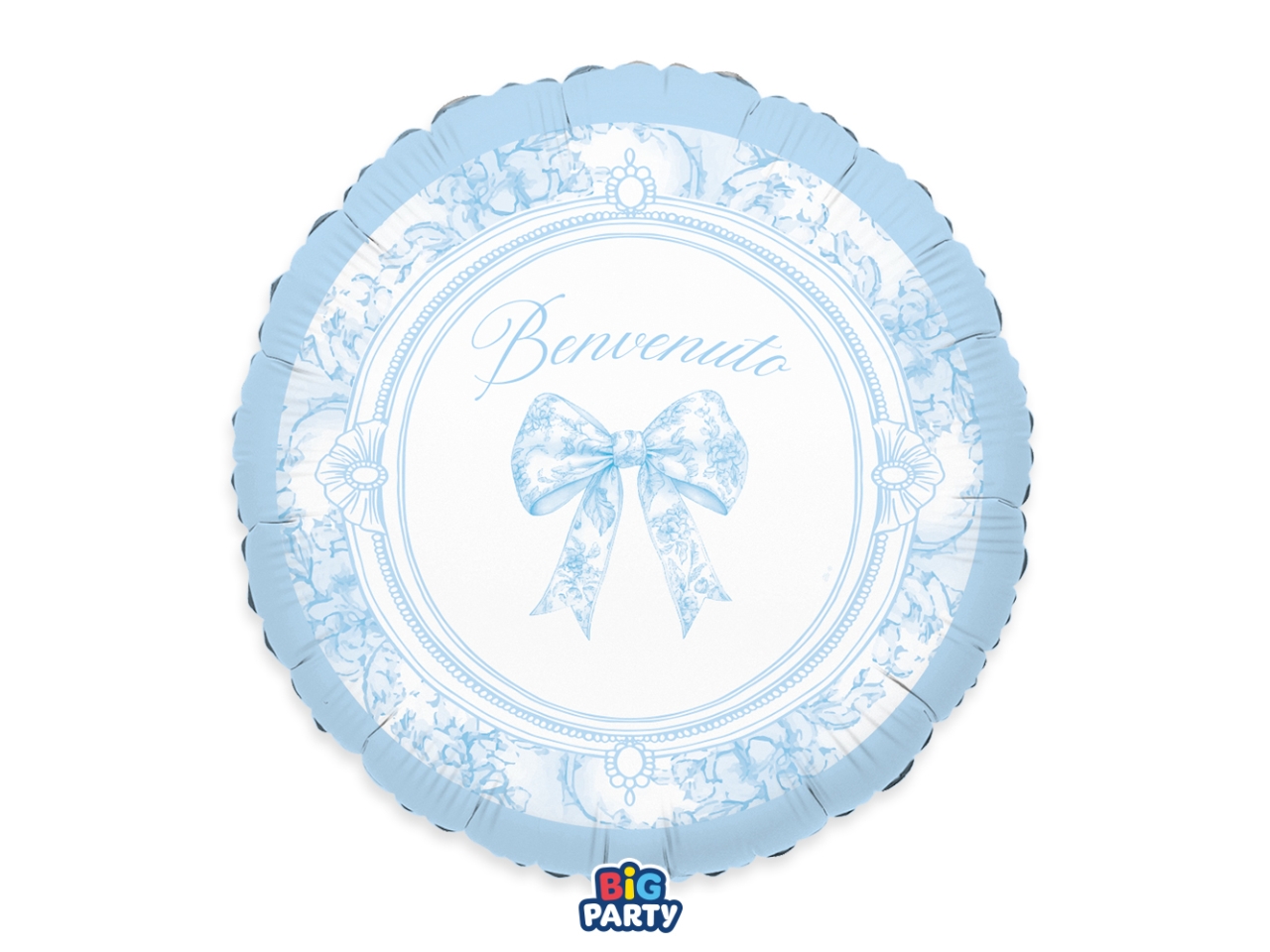 PALLONCINI FOIL TONDO 45CM BENVENUTO FIOCCO 77153 PALLONCINI FOIL TONDO 45CM BENVENUTO FIOCCO 77153