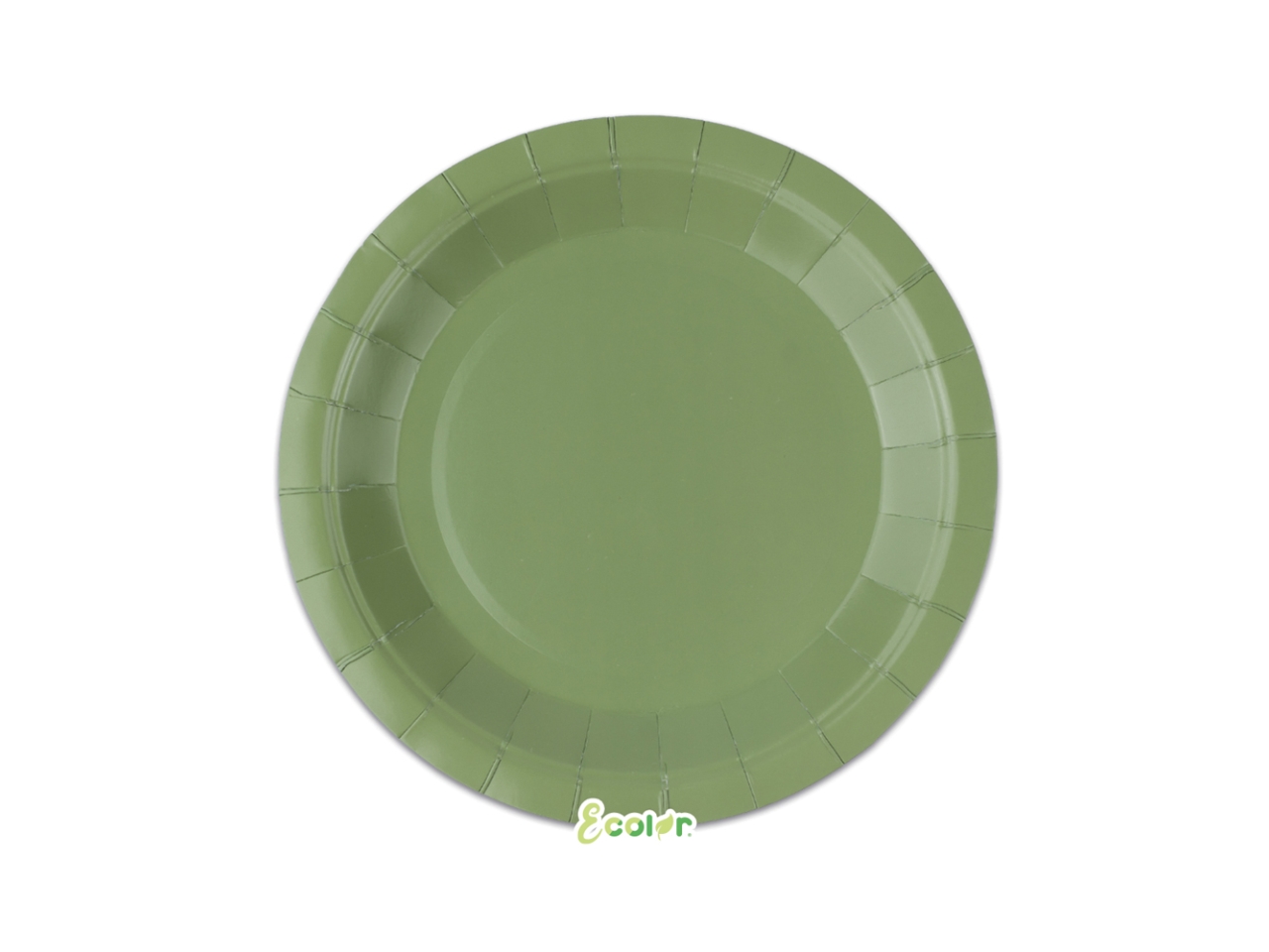 PIATTI ECOLOR 24CM VERDE OLIVA SET DA 25 PZ 77124 PIATTI ECOLOR 24CM VERDE OLIVA SET DA 25 PZ 77124
