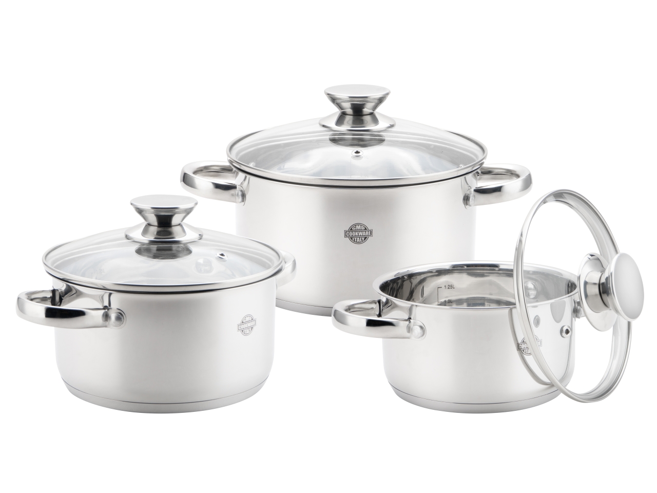 DIVINOX CASSERUOLE 16/18/20CM C/COP. 6PZ DVX3CSCCP DIVINOX CASSERUOLE 16/18/20CM C/COP. 6PZ DVX3CSCCP