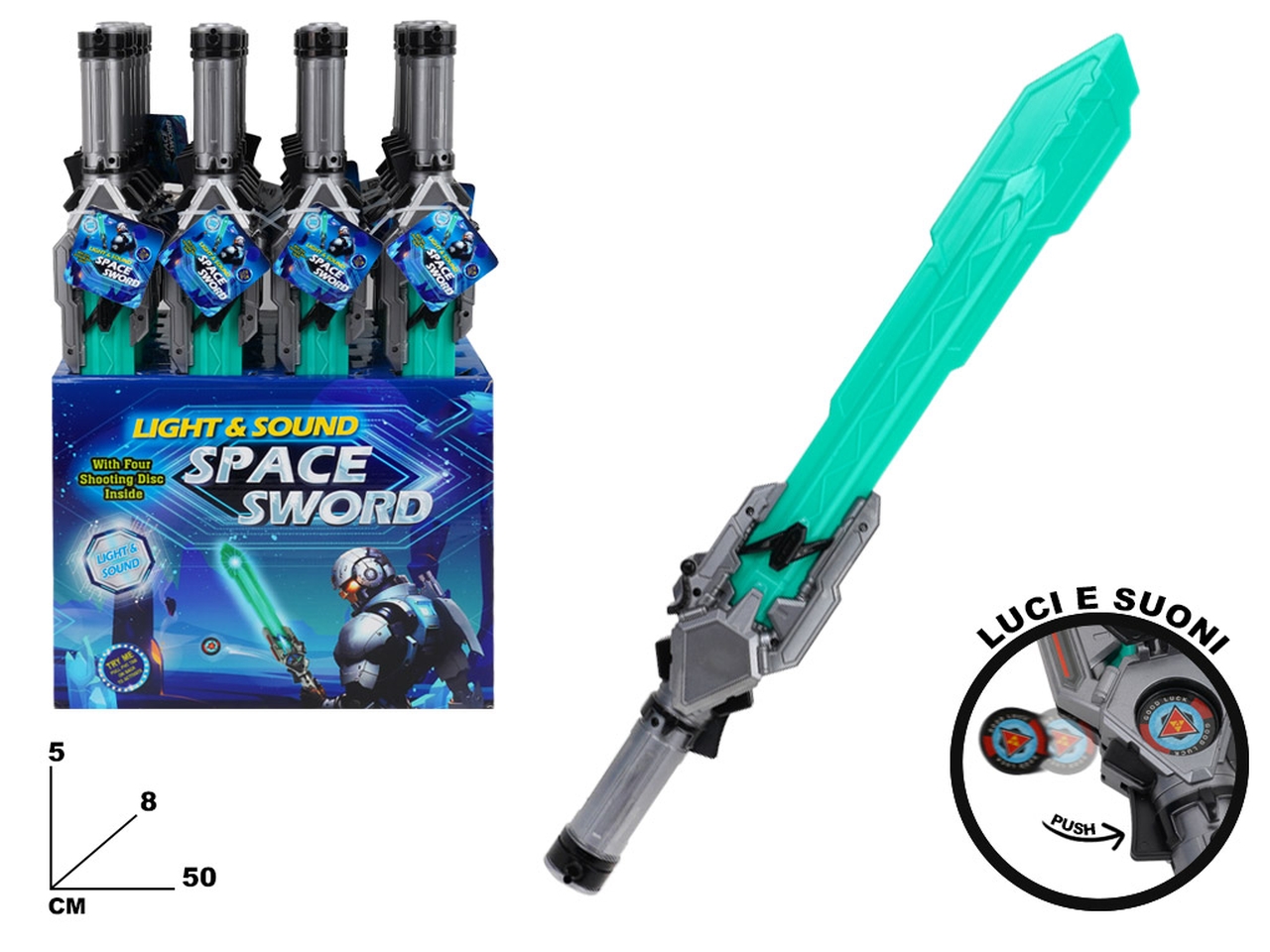 SPADA SPAZIALE CON LUCI E SUONI