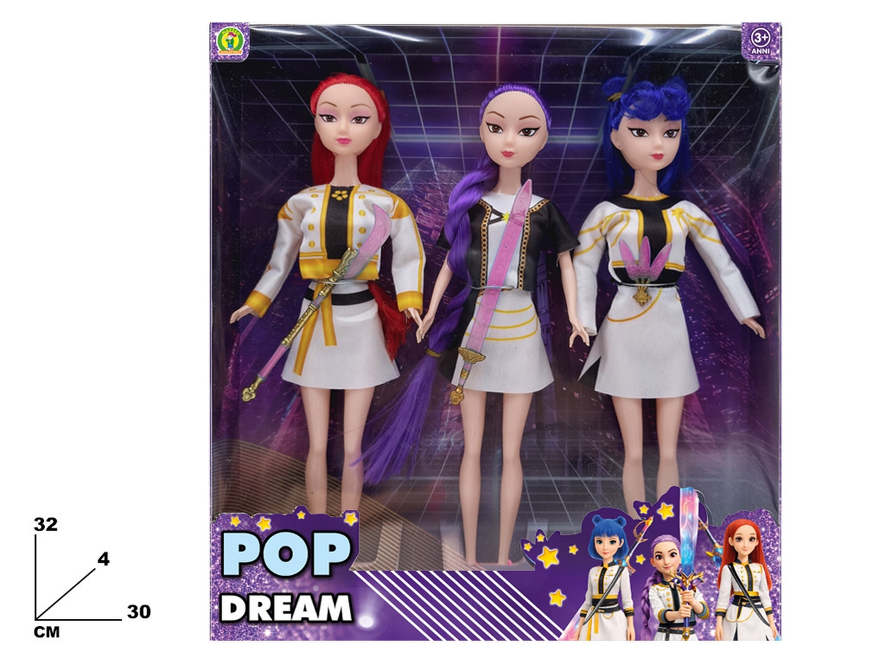 BAMBOLA POP DREAM 3 PEZZI BAMBOLA POP DREAM 3 PEZZI
