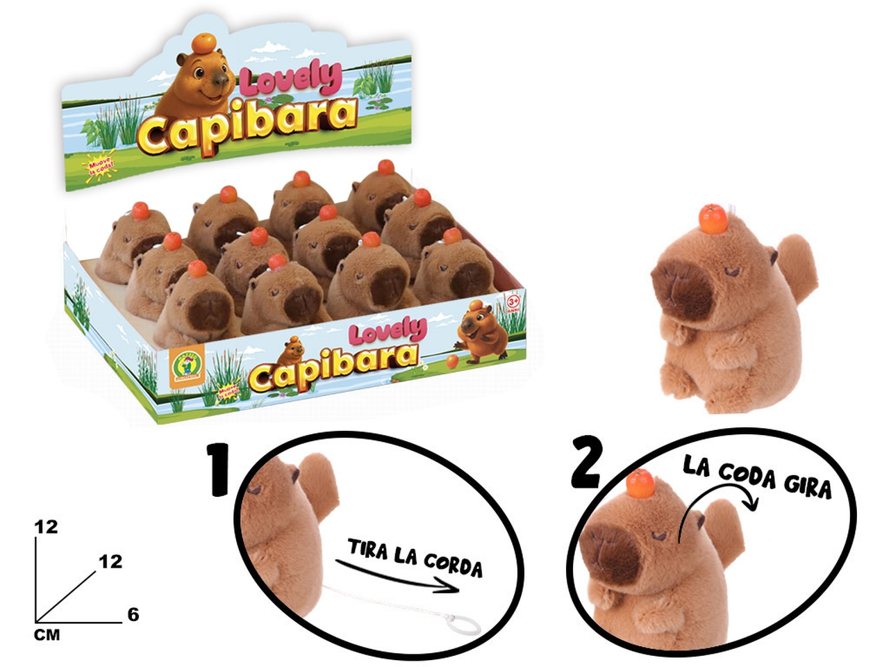 PELUCHE CAPIBARA TREMOLINO LOVELY