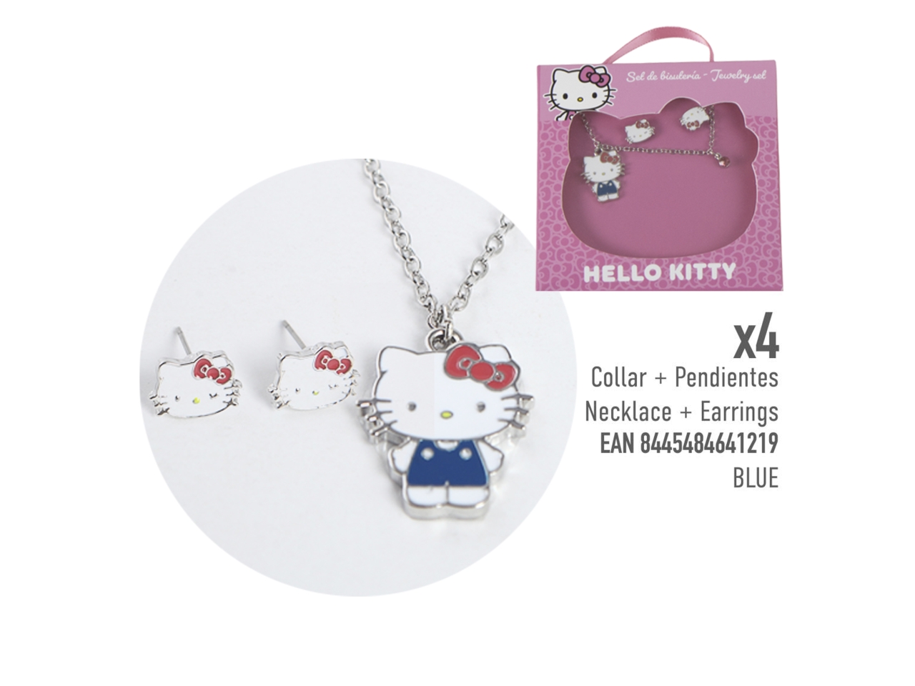 HELLO KITTY COLLANA+PENDE.+ORECCH.BLU 2500003786 B HELLO KITTY COLLANA+PENDE.+ORECCH.BLU 2500003786 B