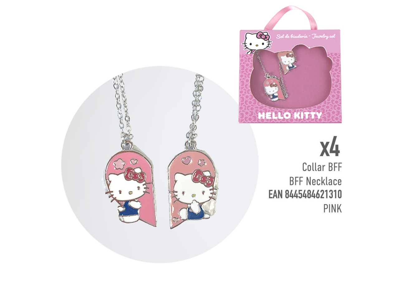 HELLO KITTY COLLANA CON PENDENTE ROSA 2500003786 P HELLO KITTY COLLANA CON PENDENTE ROSA 2500003786 P