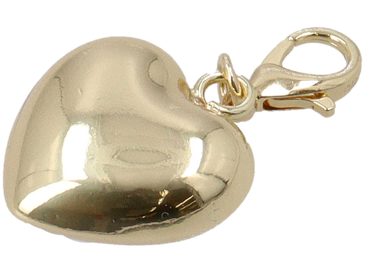 CIONDOLO CUORE BOMBATO ORO FG6011R