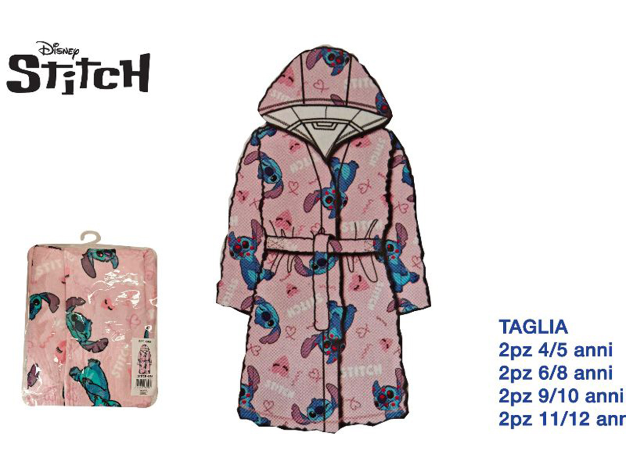 STITCH ACCAPPATOIO TAGLIE ASSORTITE