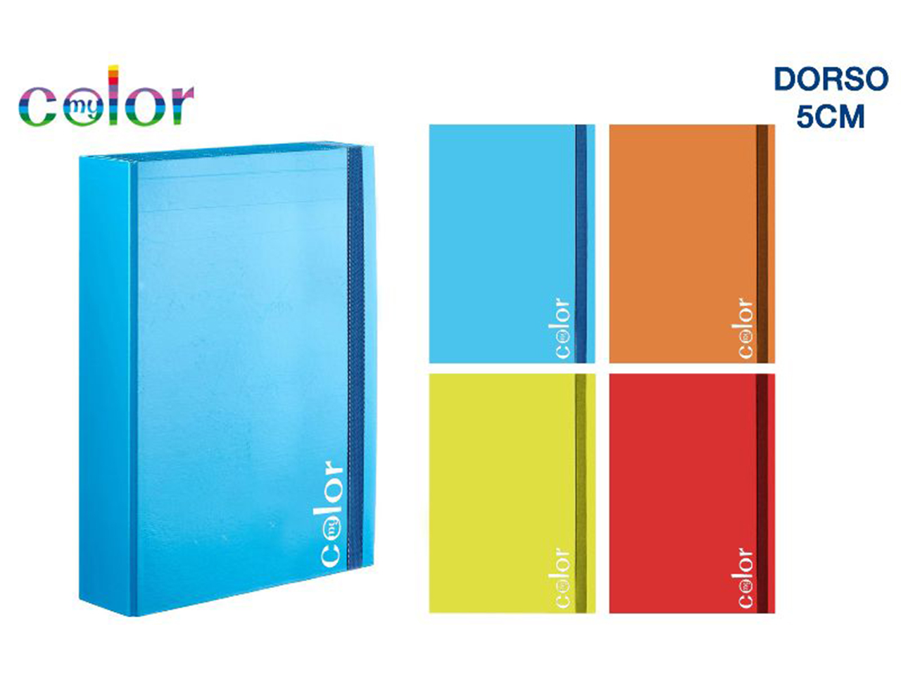 CARTELLINA CON ELASTICO A4 DORSO 5CM