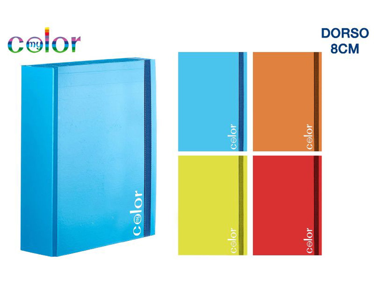 CARTELLINA CON ELASTICO A4 DORSO 8CM