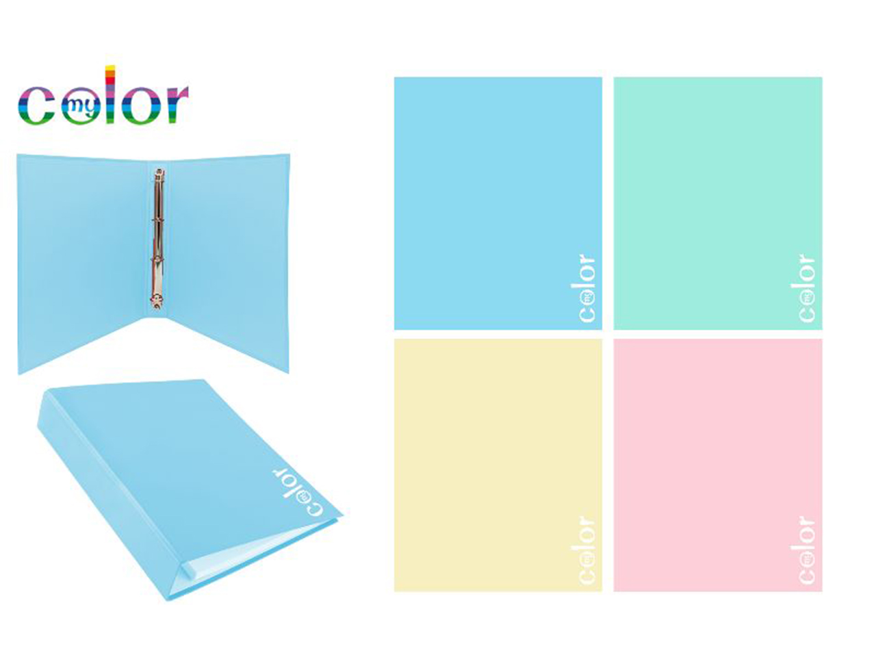 RACCOGLITORE CON 4 ANELLI PASTEL ASSORTITO