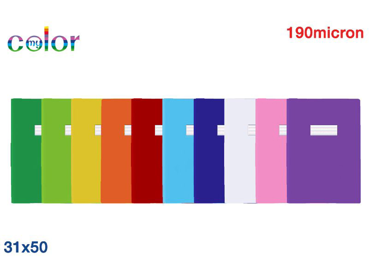 COPRILIBRO CON ALETTE+NOME A4 190MY 31X50CM ASS.