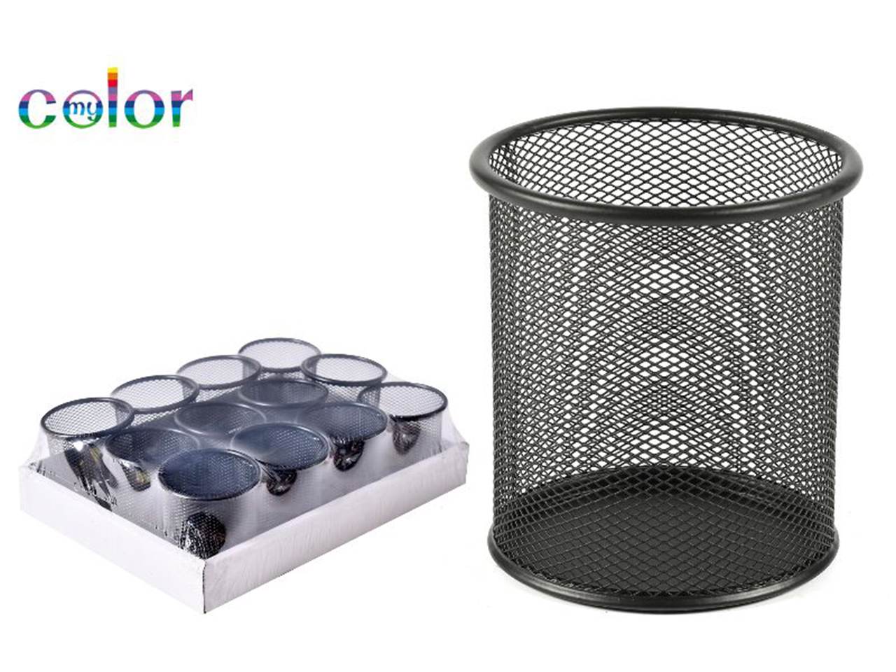 PORTAPENNE IN METALLO 10X9CM NERO