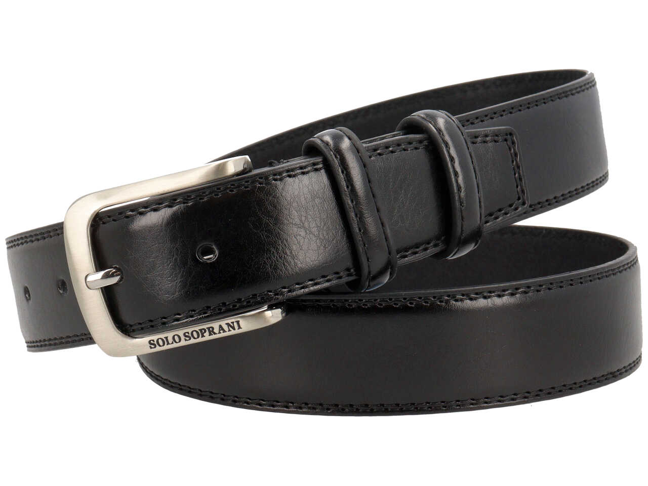 SOLO SOPRANI CINTURA UOMO NERO C235261C536000