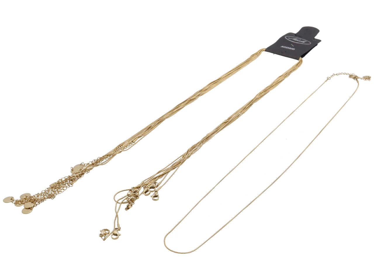 COLLANE CODA TOPO 60CM ORO SET DA 10 COLLANE COLLANE CODA TOPO 60CM ORO SET DA 10 COLLANE