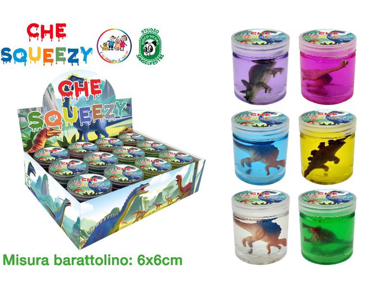 SLIME PUTTY DINOSAURO 140GR