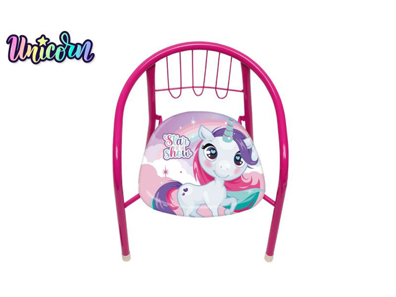 SEDIA METALLO 36X30X34CM UNICORN