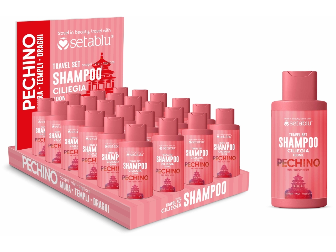 SHAMPOO 100ML CILIEGIA LINEA TRAVEL 62653