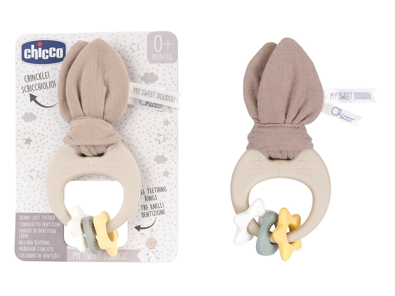 CHICCO GIOCO BUNNY SOFT TEETHER 00012204000000 CHICCO GIOCO BUNNY SOFT TEETHER 00012204000000