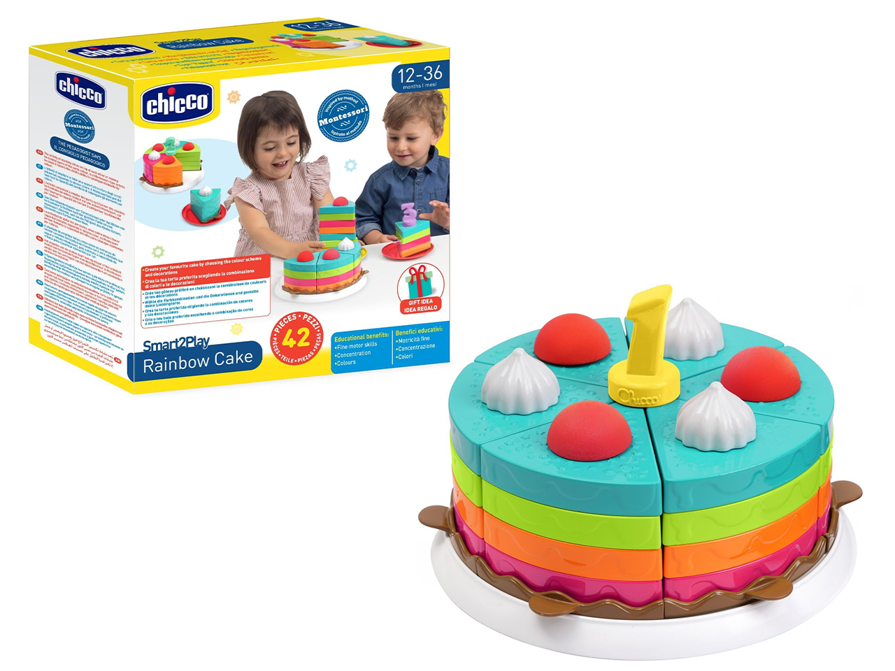 CHICCO GIOCO TORTA ARCOBALENO 00012555000000 CHICCO GIOCO TORTA ARCOBALENO 00012555000000