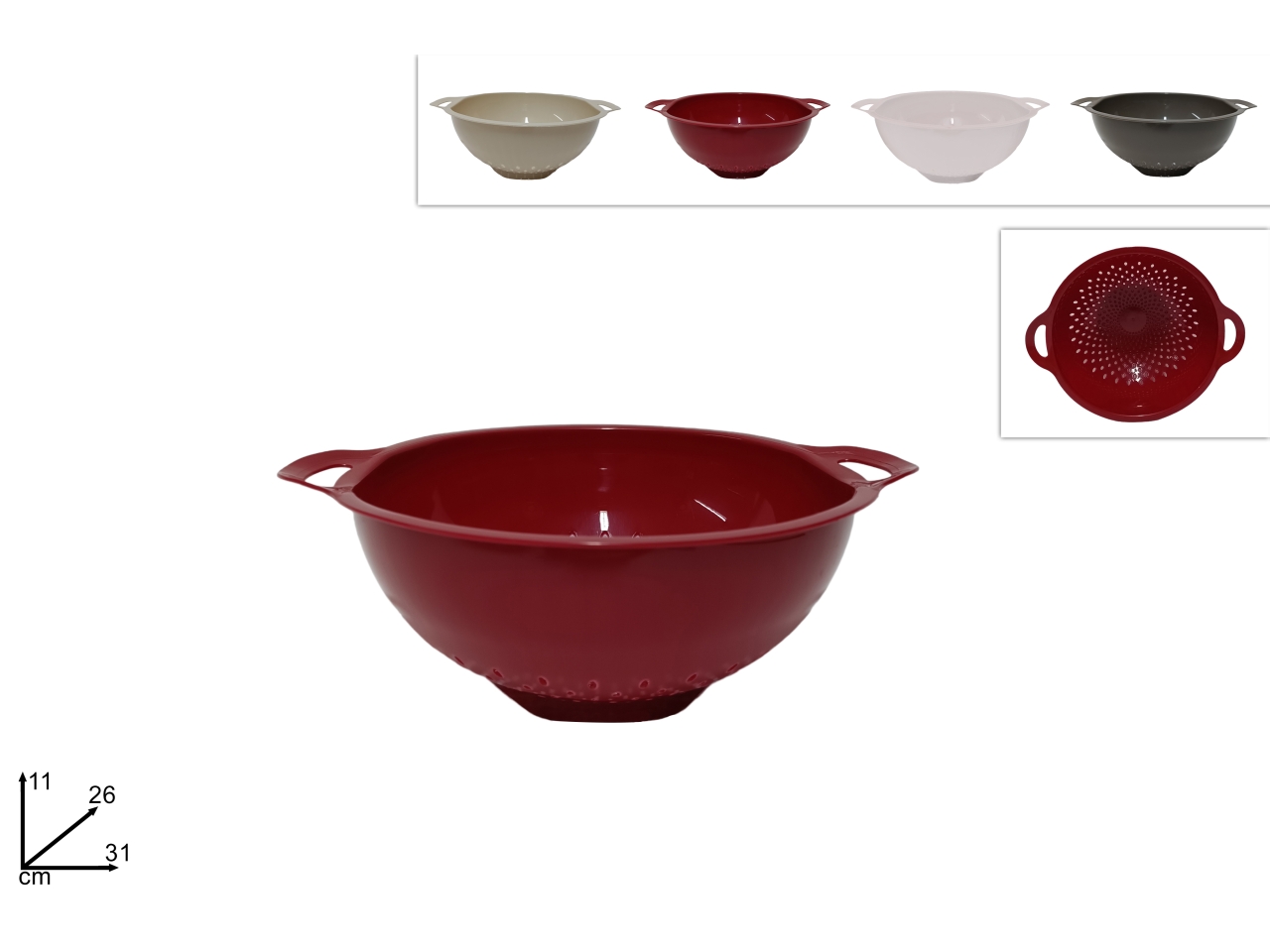 SCOLAPASTA 26CM IN PLASTICA COL. ASS. DEV22007591 SCOLAPASTA 26CM IN PLASTICA COL. ASS. DEV22007591