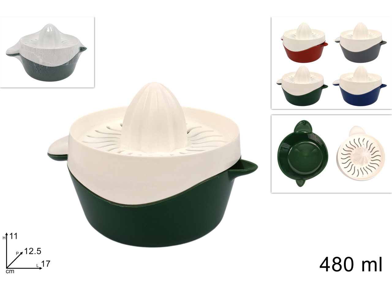 SPREMIAGRUMI IN PLASTICA 480ML 4 COL. DEV25014011