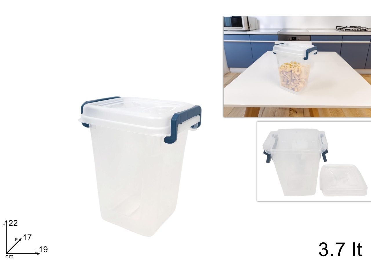 CONTENITORE PLASTICA3,7 LT C/COPERCHIO DEV25002421 CONTENITORE PLASTICA3,7 LT C/COPERCHIO DEV25002421