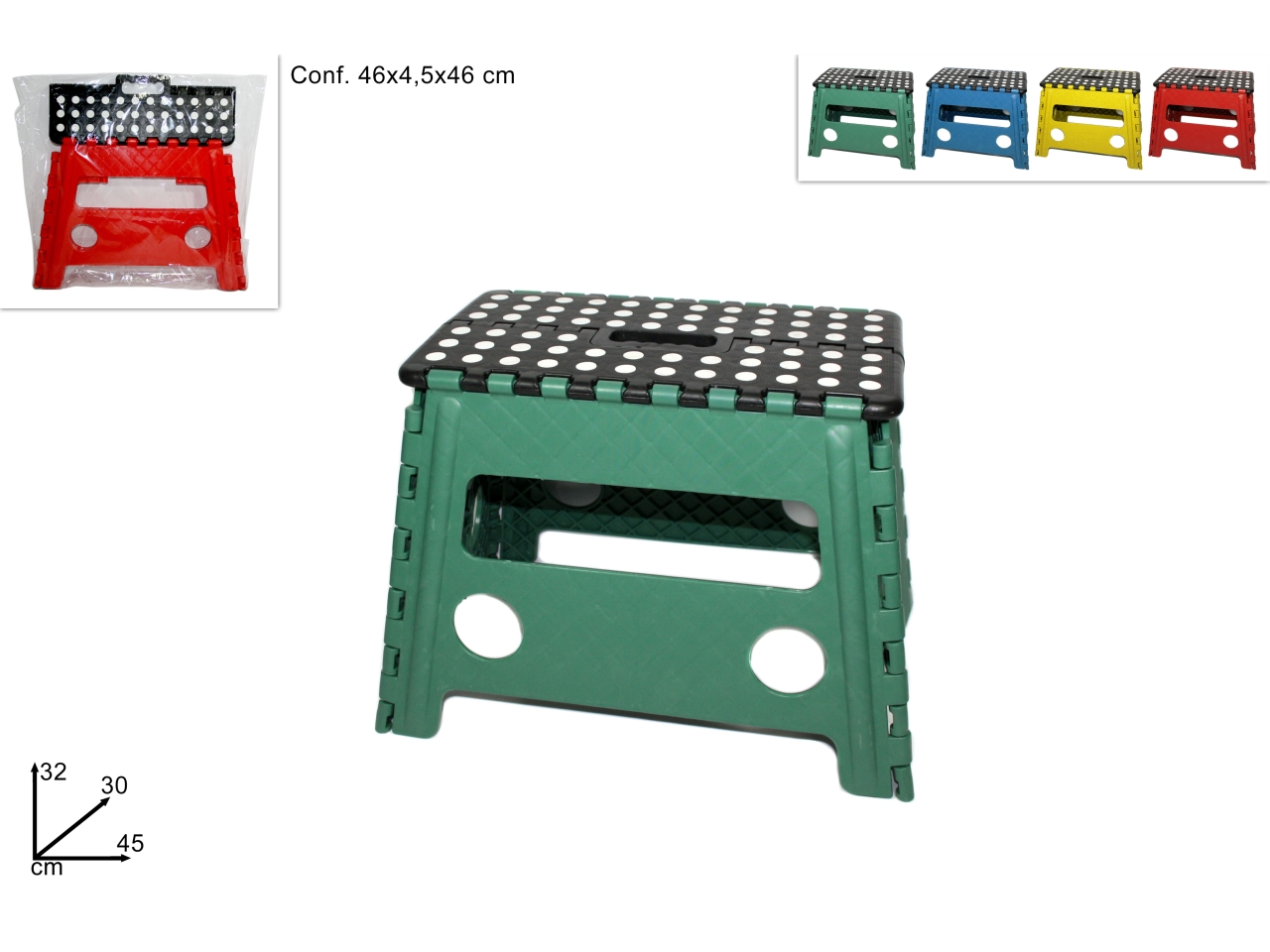 SGABELLO RICHIUDIBILE 45XH.32CM 4COL. DEV11001991