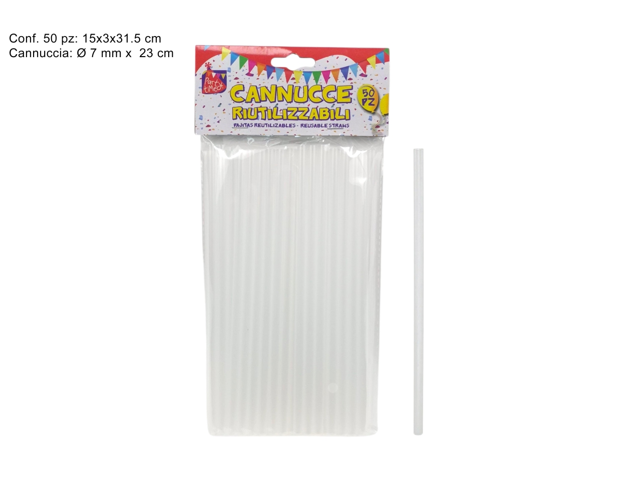 CANNUCCE TRASPARENTI RIUTILIZ. 50PZ DEV24022751 CANNUCCE TRASPARENTI RIUTILIZ. 50PZ DEV24022751