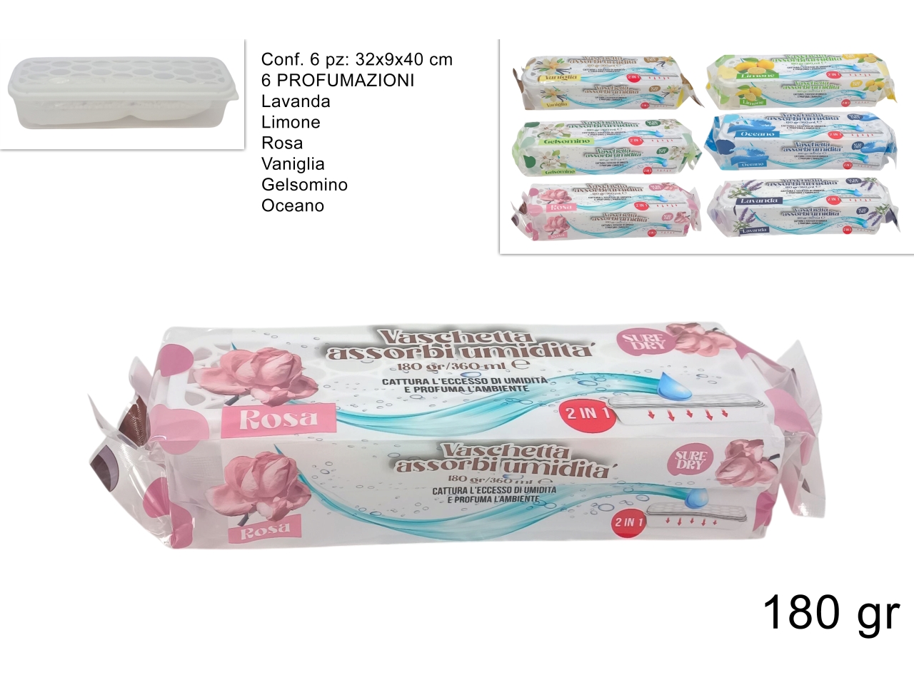 DEUMIDIFICATORE 180GR 6FRAG. DEV25005811 DEUMIDIFICATORE 180GR 6FRAG. DEV25005811