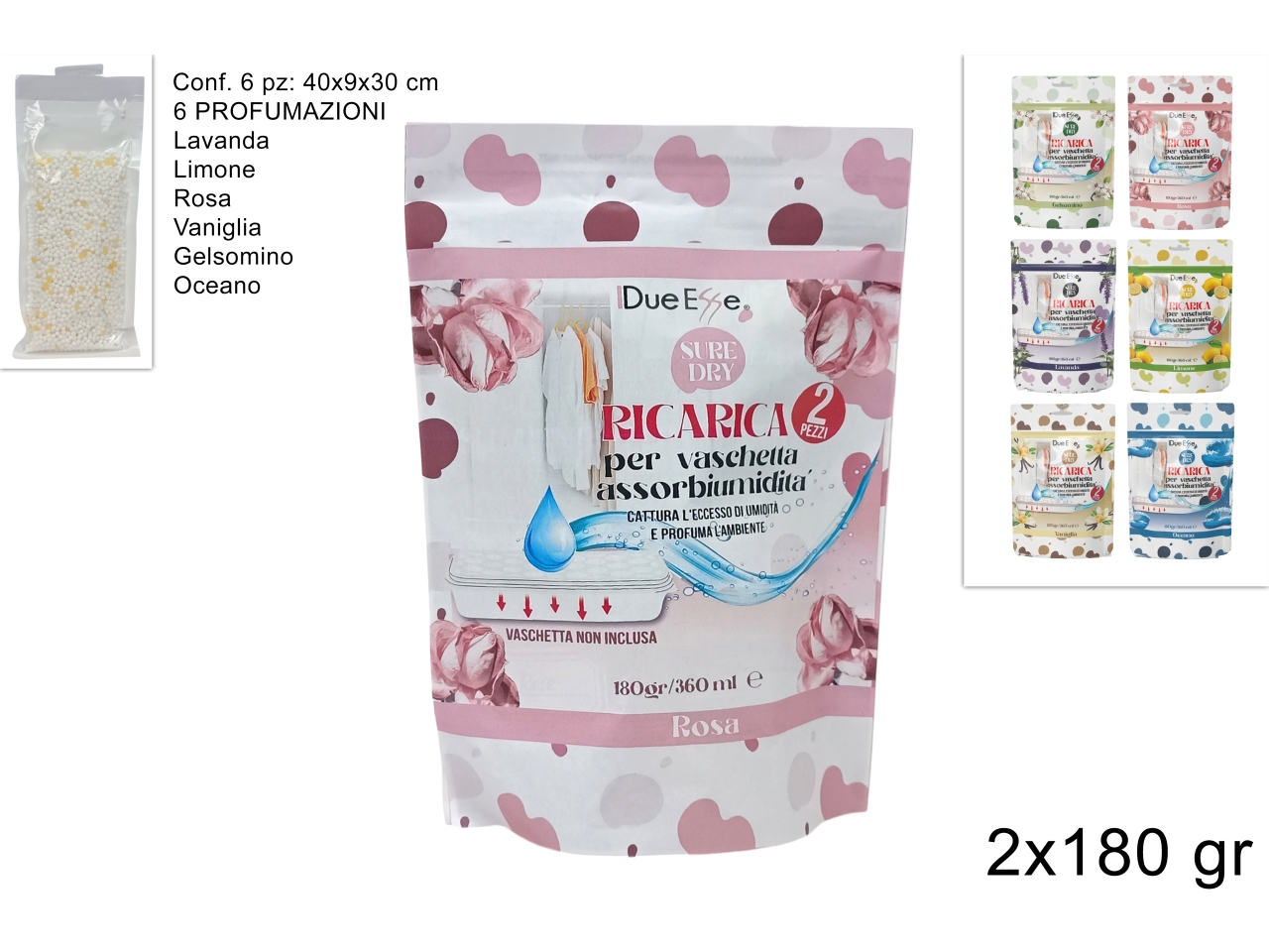 RICARICHE DEUMIDIFICATORE2X180GR 6FRAG.DEV25005821 RICARICHE DEUMIDIFICATORE2X180GR 6FRAG.DEV25005821