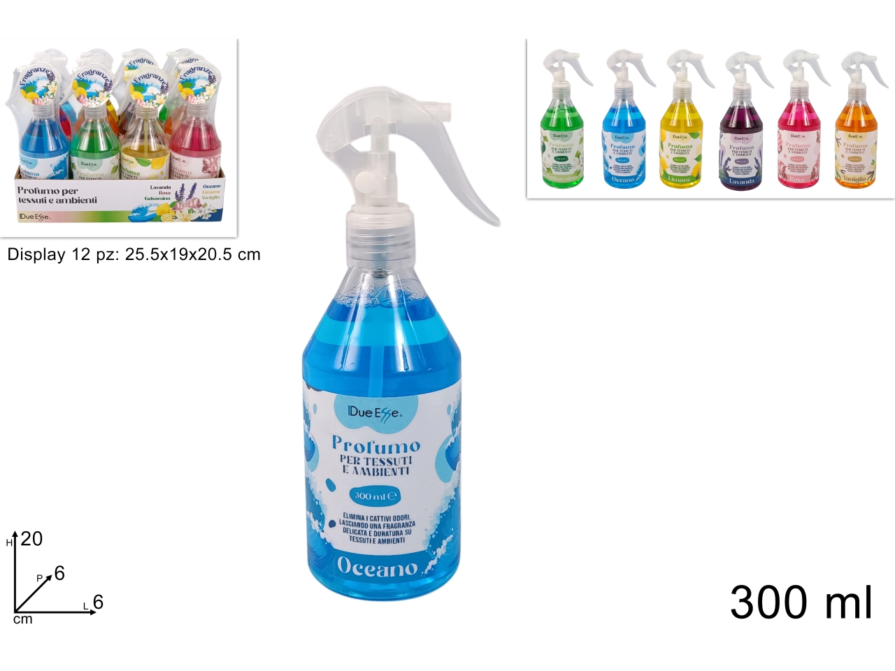 PROFUMATORE SPRAY AMBIENTE 300ML 6FRAG.DEV25011511 PROFUMATORE SPRAY AMBIENTE 300ML 6FRAG.DEV25011511