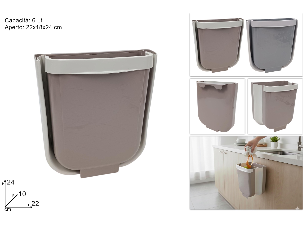 CESTINO PATTUMIERA 6LT PER PENSILE ASS.DEV26000021