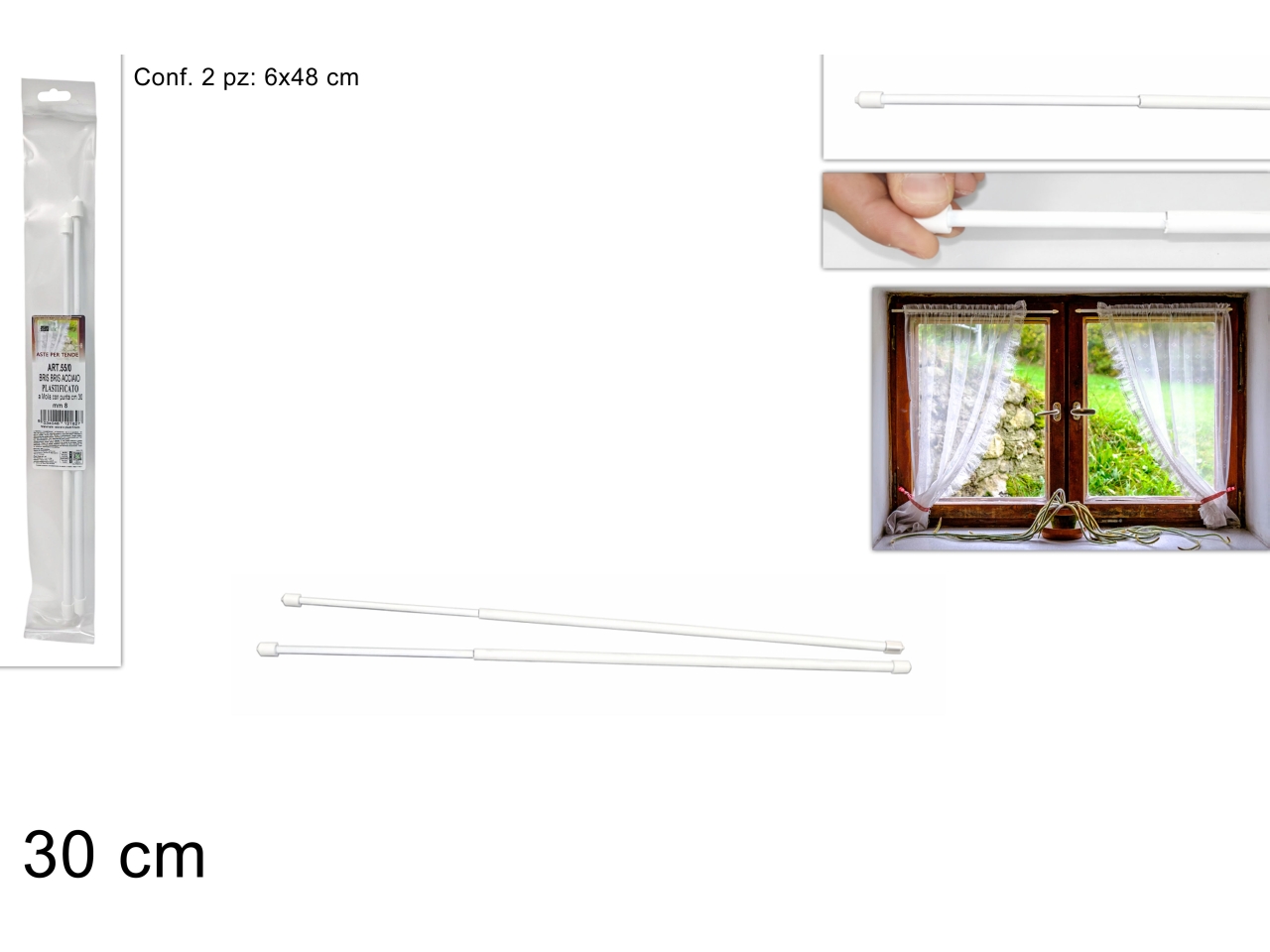 ASTE PER TENDA A MOLLA 30CM DEV12001611