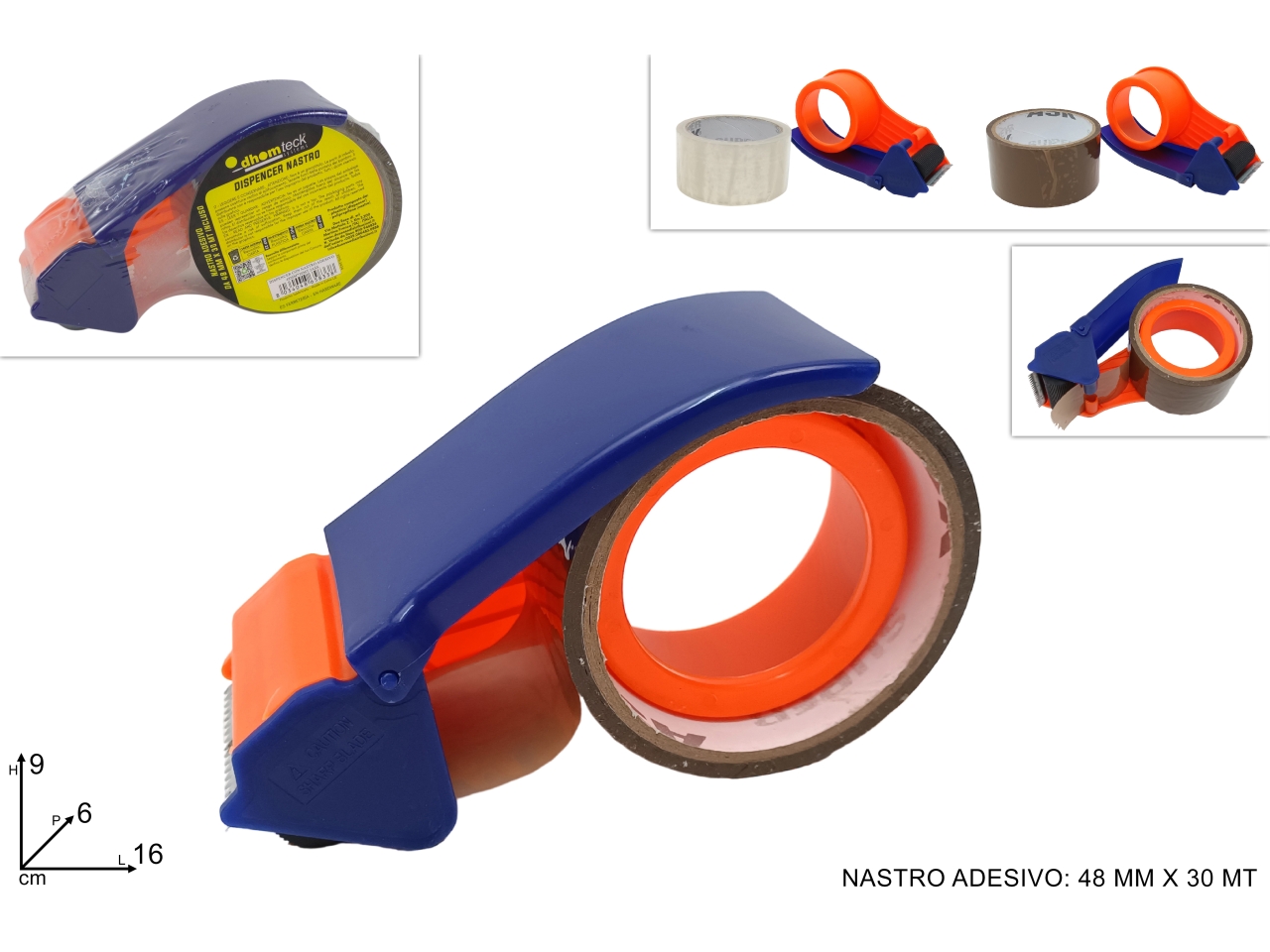 DISPENCER C/NASTRO ADESIVO 48MMX30MT DEV24009821