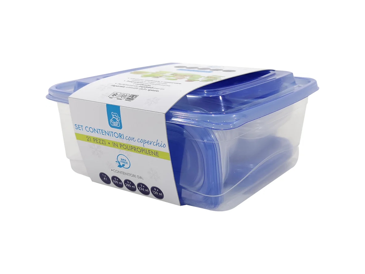 SET DI 21 CONTENITORI CON COPERCHI 671819 SET DI 21 CONTENITORI CON COPERCHI 671819