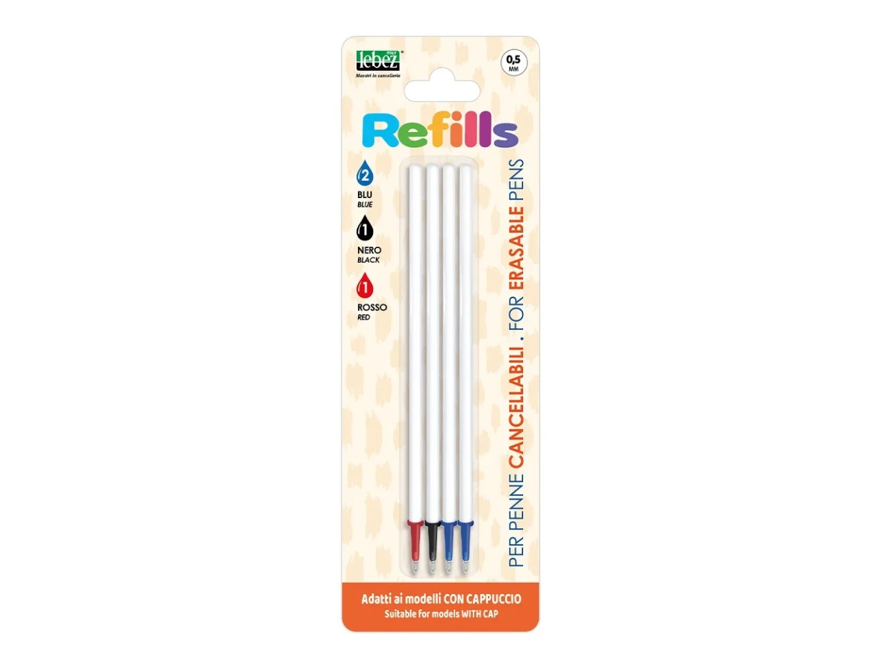 REFILL CANCELLABILE ASSORTITO SET 4 REFILL 81808