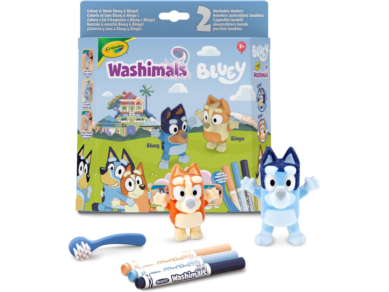WASHIMALS PETS SET 2 CUCCIOLI BLUEY 740254 WASHIMALS PETS SET 2 CUCCIOLI BLUEY 740254