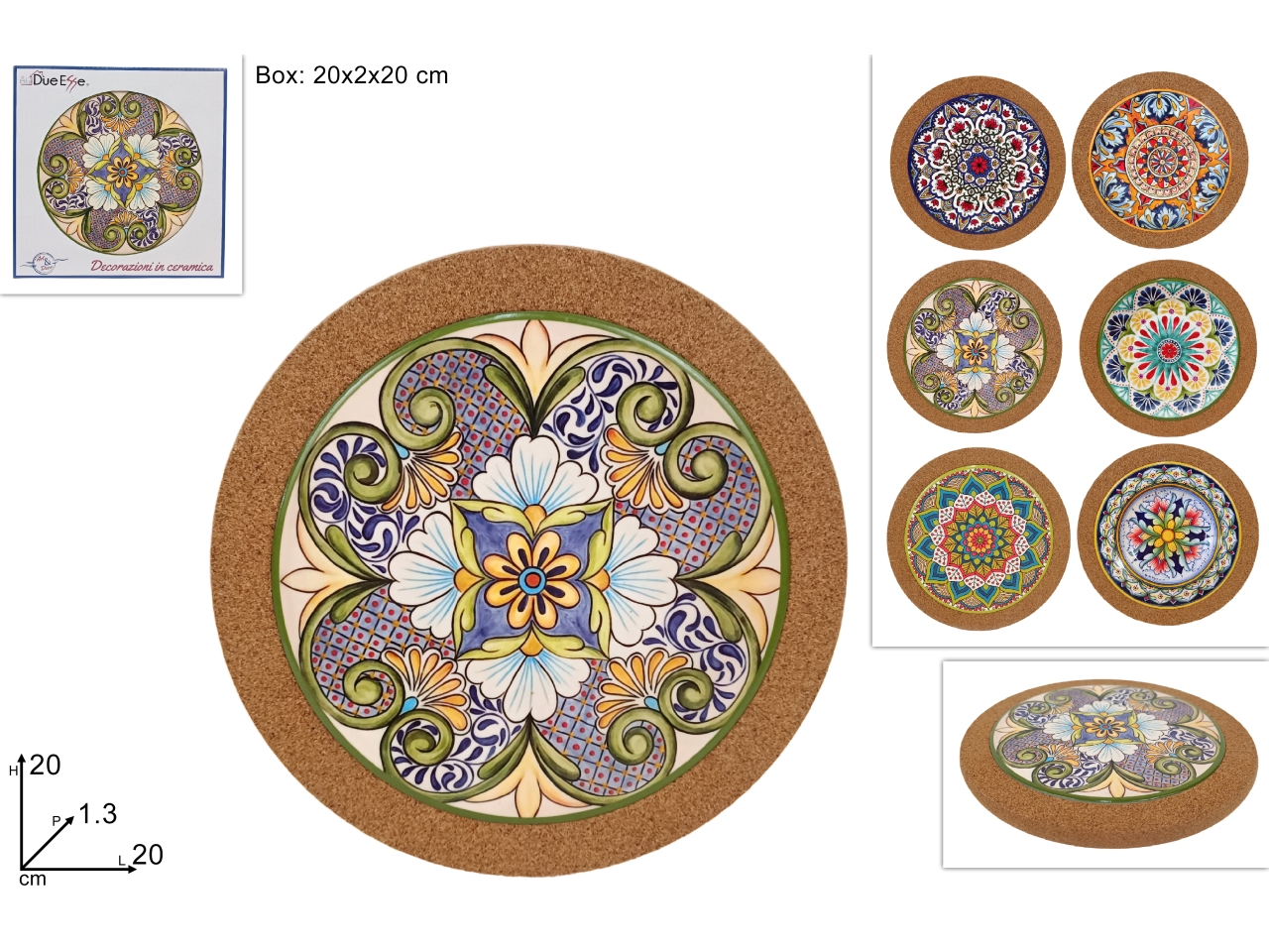 SOTTOPENTOLA CERAMICA TONDO MAIOLICA DEV24015941