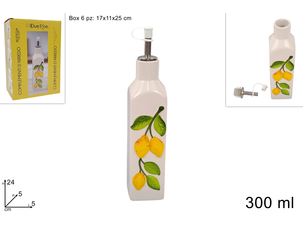 BOTTIGLIA OLIO 300ML DEC.LIMONI DEV24022531