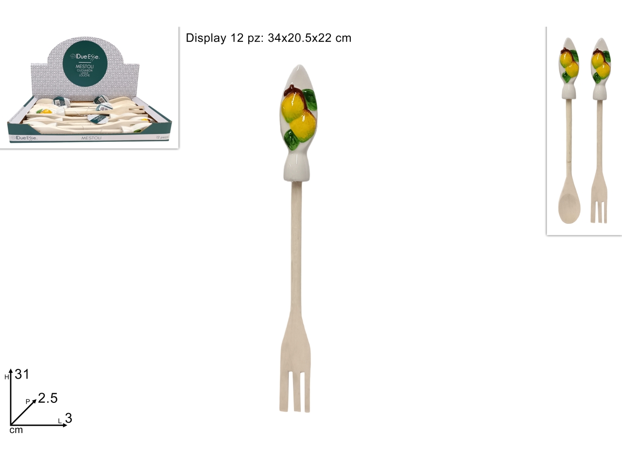 MESTOLO LEGNO CON LIMONI 2ASS DEV23006151